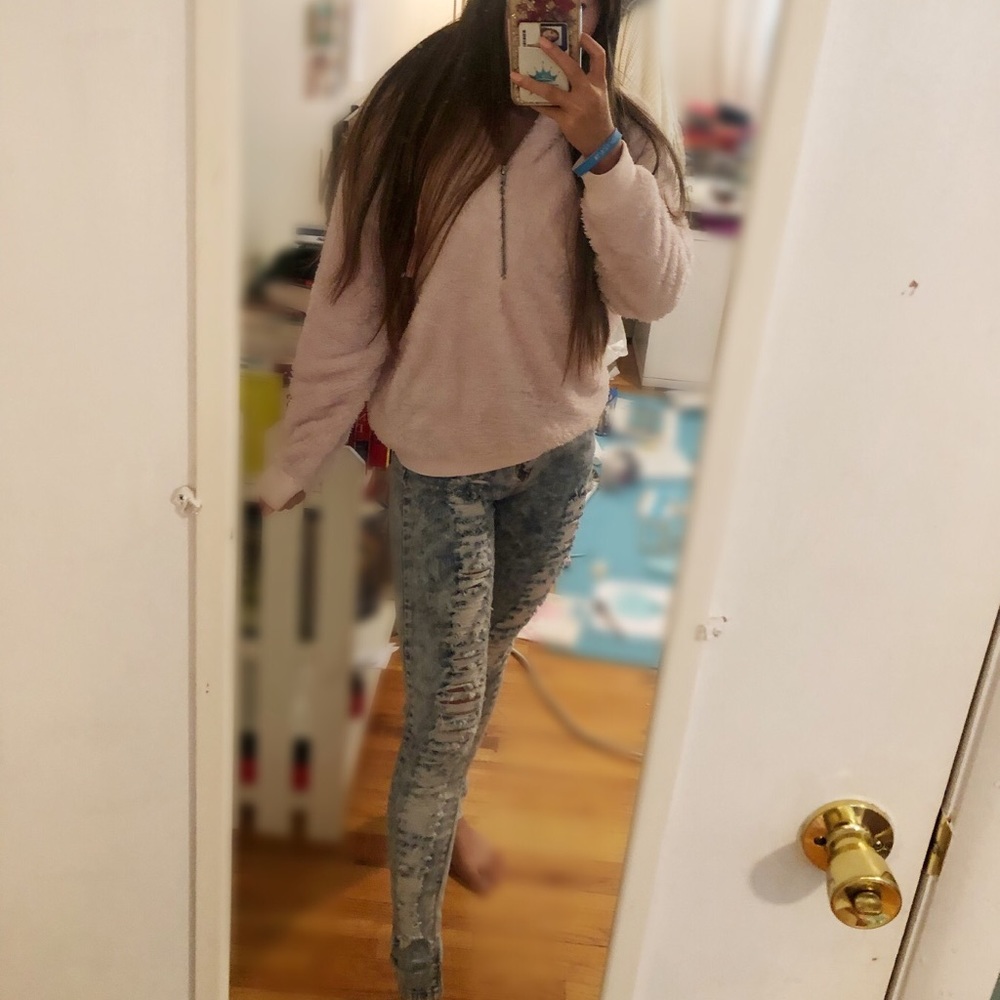Acid Wash Skinny Jeans